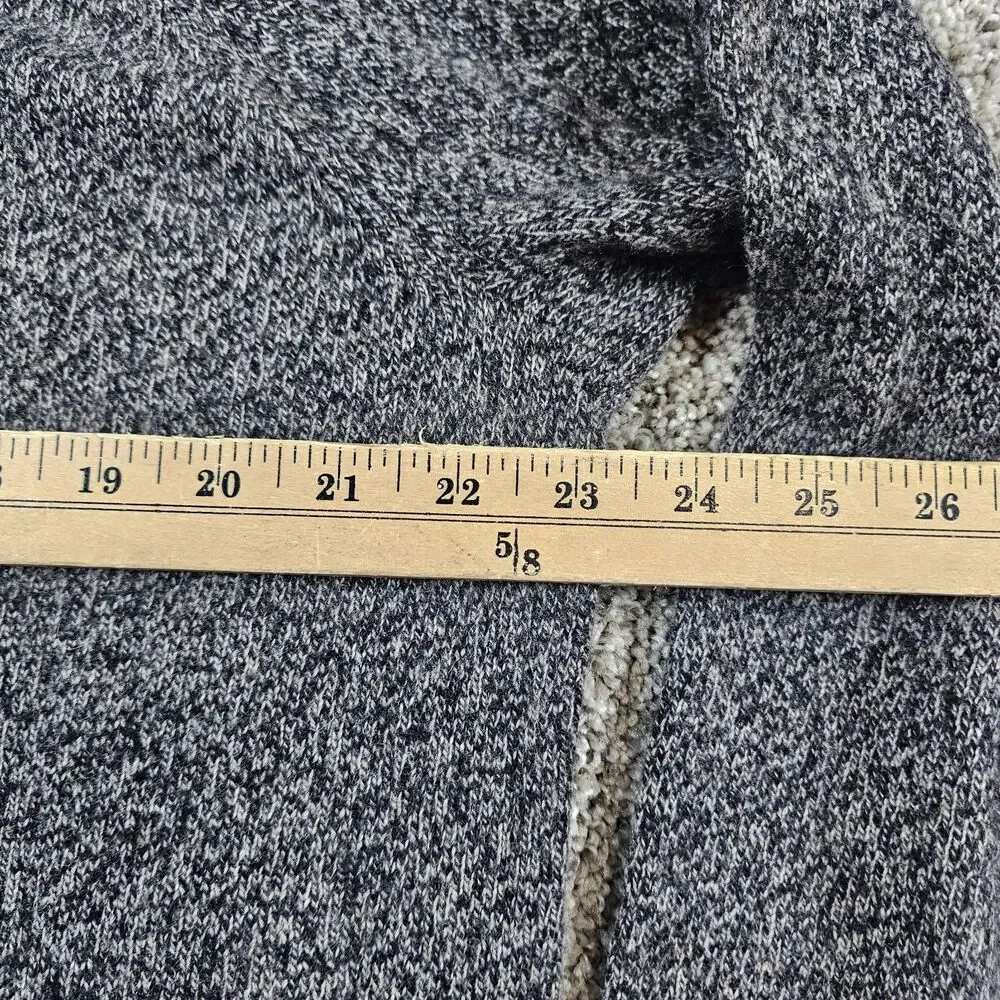 J Crew Sweater Mens XL Gray Lambswool Blend Heathered Raglan Crewneck Pullover